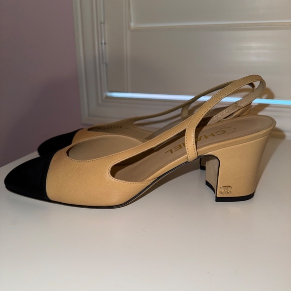 Authentic Chanel Classic Slingbacks Size 38 - Picture 9 of 9